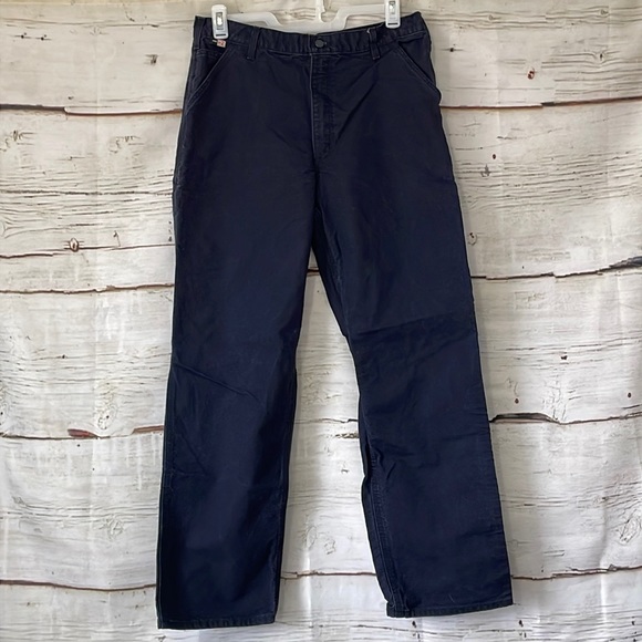 Carhartt Other - Carhartt FR Original Fit 36x34 Navy Blue Work Pants Excellent Condition